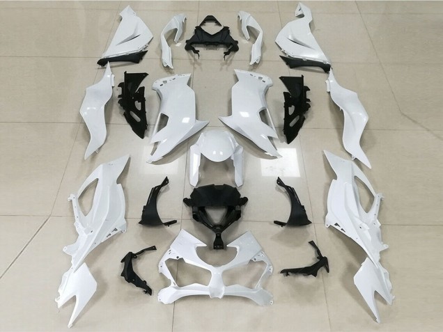 2019-2023 Glänzend Weiß Kawasaki ZX6R Motorrad Verkleidung 2019-2023 Glänzend Weiß Kawasaki ZX6R Motorrad Verkleidung